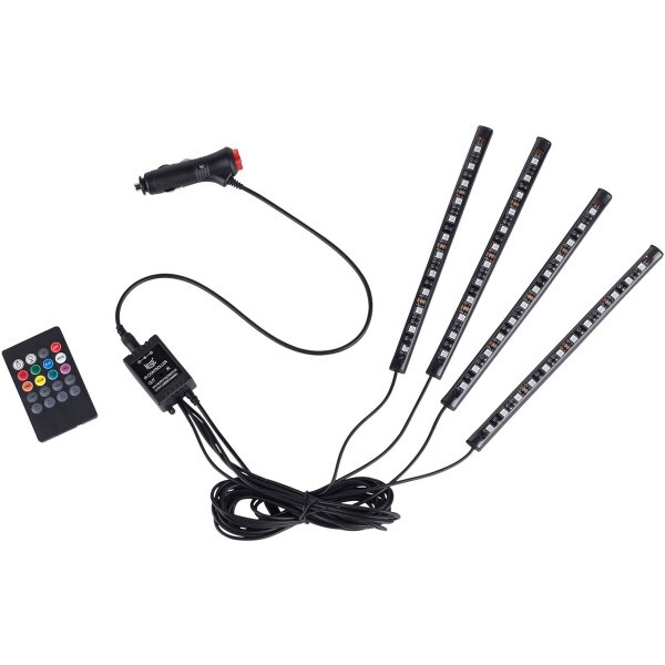 Main product image for Car Interior Wireless Sound Atmosphere RGB 4x12 LED 073-142